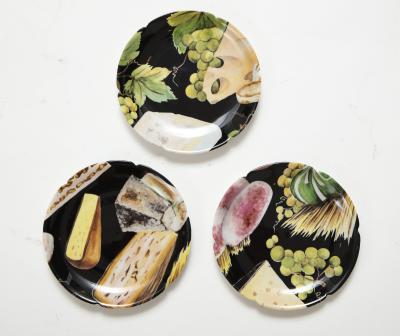 Rochard Porcelain 18 Limoges Porcelain Snack Plates