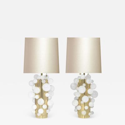 Rock Crystal Bubble Lamps by Phoenix