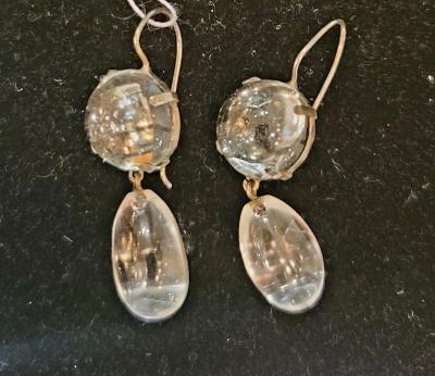 Rock Crystal Drop Earrings