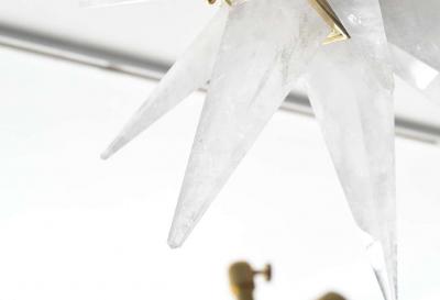Rock Crystal Star Chandeliers by Phoenix