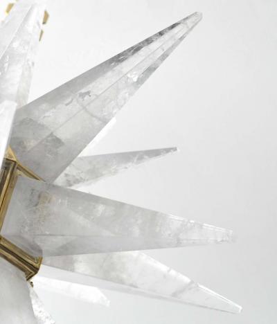 Rock Crystal Star Chandeliers by Phoenix