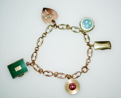 Rock N Roll Charm Bracelet 14 K Love Is Blind