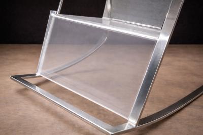 Rocking Chair in Metal and Acrylic Unknown 1970s