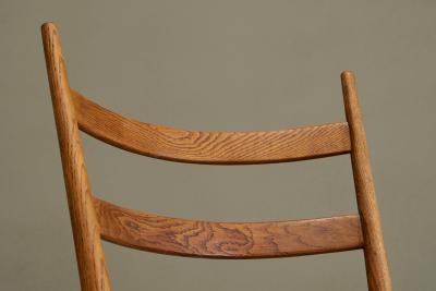 Rocking Chair in Solid Oak and Sheepskin France 1960s