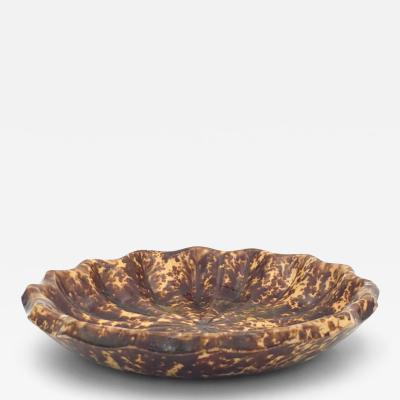 Rockingham Shaped Dish England 19th century