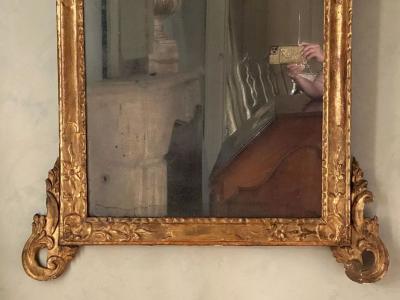 Rococo Gilt Mercury Mirror from Lucca Italy