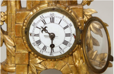 Rococo Giltwood Clock