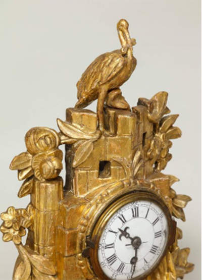 Rococo Giltwood Clock