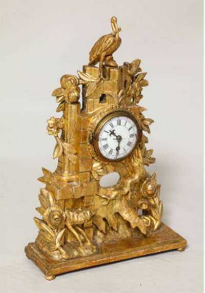 Rococo Giltwood Clock