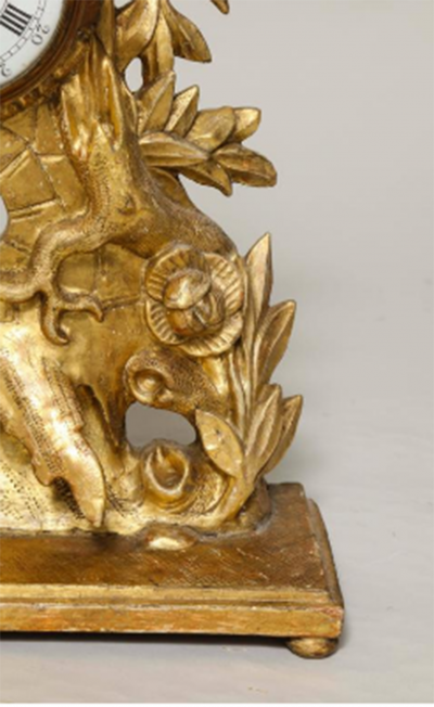 Rococo Giltwood Clock