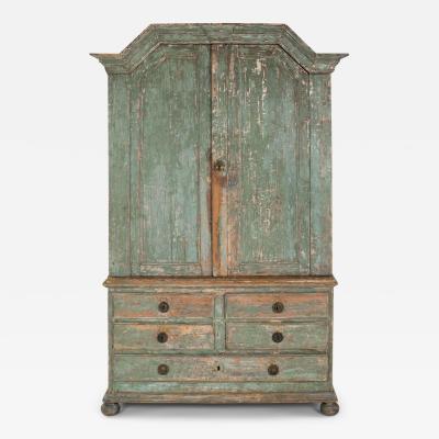 Rococo Original Paint Swedish Cupboard