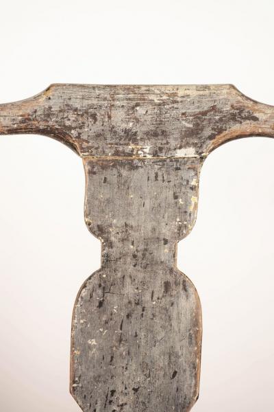 Rococo Painted Swedish Armchair