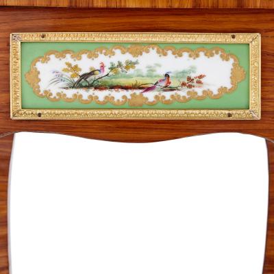 Rococo style side table with porcelain plaques