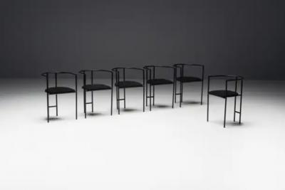 Rodney Kinsman Postmodern Tokyo Armchairs by Rodney Kinsman for Bieffeplast Italy 1980s