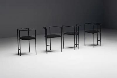 Rodney Kinsman Postmodern Tokyo Armchairs by Rodney Kinsman for Bieffeplast Italy 1980s