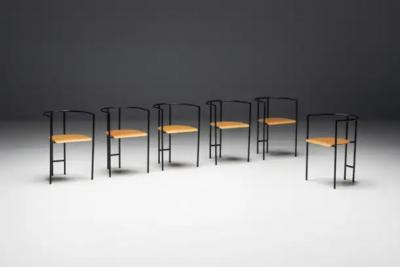 Rodney Kinsman Postmodern Tokyo Armchairs by Rodney Kinsman for Bieffeplast Italy 1980s