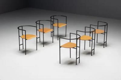 Rodney Kinsman Postmodern Tokyo Armchairs by Rodney Kinsman for Bieffeplast Italy 1980s