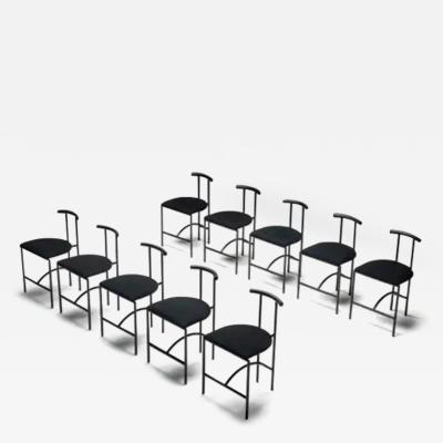 Rodney Kinsman Postmodern Tokyo Dining Chairs by Rodney Kinsman for Bieffeplast Italy 1980s