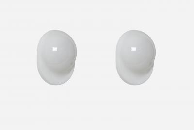 Rodolfo Bonetto Rodolfo Bonetto Tortue sconce opaline Murano glass Italy 1970s