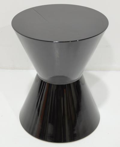 Rodolfo Dordoni Minotti Cesar Table in Black Shiny Lacquer