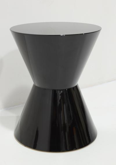 Rodolfo Dordoni Minotti Cesar Table in Black Shiny Lacquer