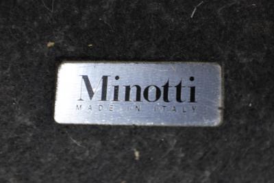 Rodolfo Dordoni Minotti Cesar Table in Black Shiny Lacquer