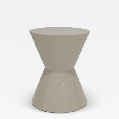 Rodolfo Dordoni Minotti Cesar Table in Off White Shiny Lacquer