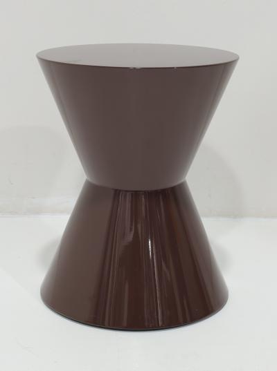 Rodolfo Dordoni Minotti Cesar Table in Plum Shiny Lacquer