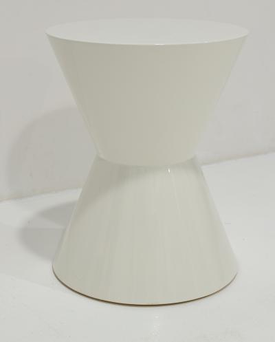 Rodolfo Dordoni Minotti Cesar Table in White Shiny Lacquer