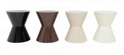 Rodolfo Dordoni Minotti Cesar Table in White Shiny Lacquer