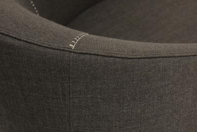 Rodolfo Dordoni Minotti Portofino Swivel Lounge Chairs Pair