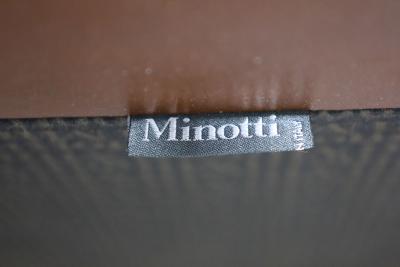 Rodolfo Dordoni Rodolfo Dordoni for Minotti Lounge Chairs in Orange Woven Fabric