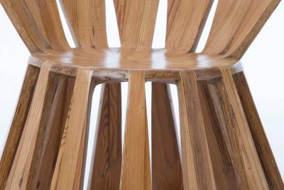 Rodrigo Sim o Contemporary Sol Chair in Reclaimed Wood by Brazilian Designer Rodrigo Sim o