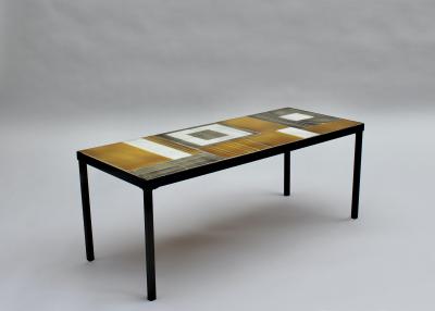 Roger Capron A Fine French 1960s Ceramic Coffee Table by Roger Capron