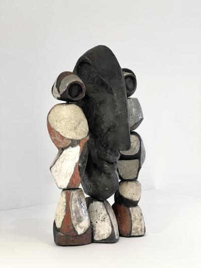 Roger Capron Abstract Ceramic Figural Sculpture by Roger Capron