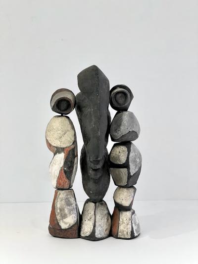 Roger Capron Abstract Ceramic Figural Sculpture by Roger Capron