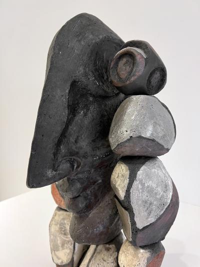 Roger Capron Abstract Ceramic Figural Sculpture by Roger Capron