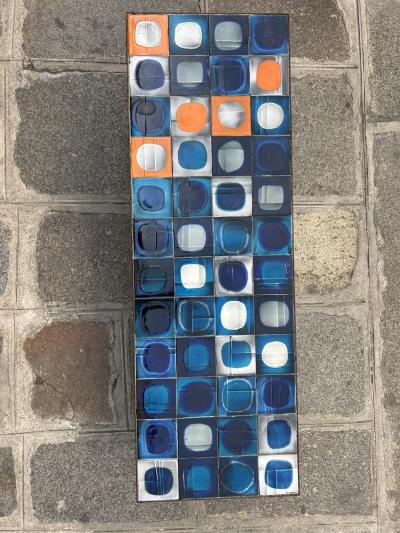 Roger Capron Ceramic Coffee Table Plan te by Roger Capron France 1960s
