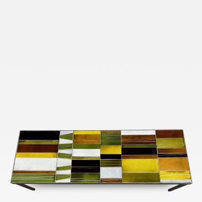 Roger Capron Ceramic Coffee Table by Roger Capron France Circa 1960s