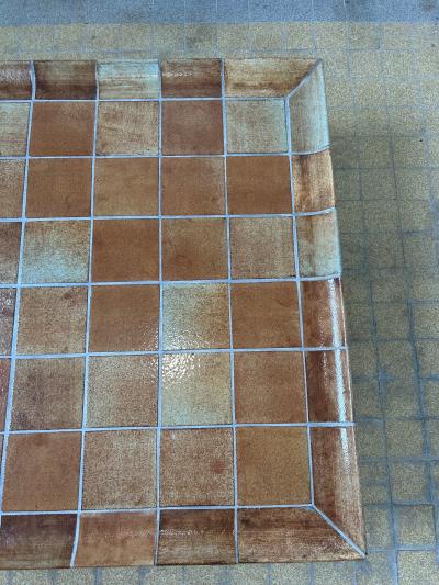 Roger Capron Ceramic Coffee Table by Roger Capron France Circa 1960s