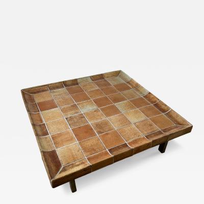 Roger Capron Ceramic Coffee Table by Roger Capron France Circa 1960s