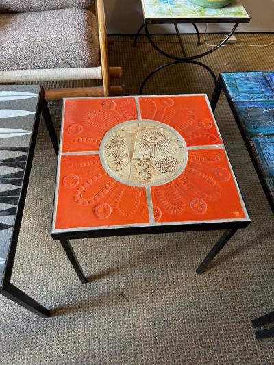 Roger Capron Ceramic Coffee Table by Roger Capron France Circa 1960s