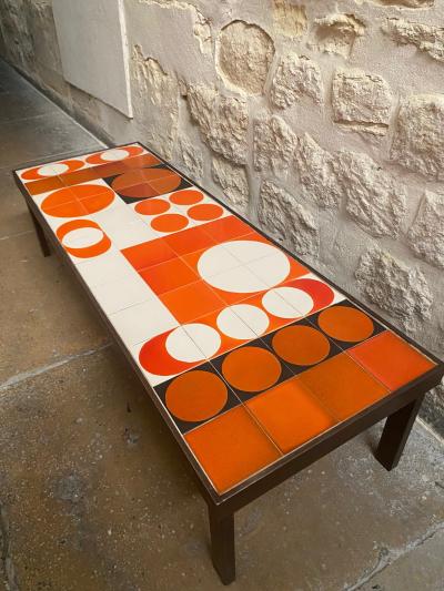 Roger Capron Ceramic Coffee Table by Roger Capron Vallauris France 19 0s