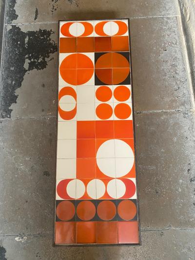 Roger Capron Ceramic Coffee Table by Roger Capron Vallauris France 19 0s