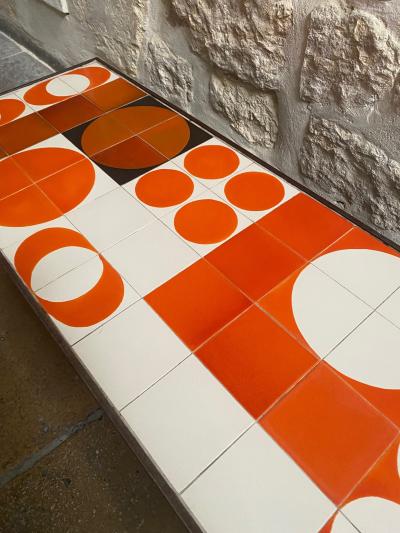 Roger Capron Ceramic Coffee Table by Roger Capron Vallauris France 19 0s