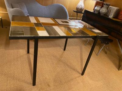 Roger Capron Ceramic Dining Table France 1970s