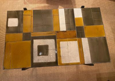 Roger Capron Ceramic Dining Table France 1970s