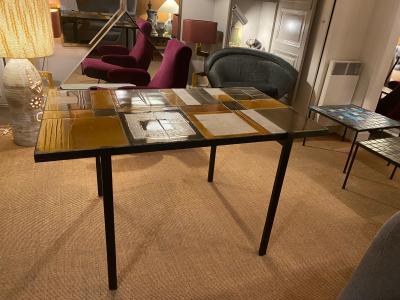 Roger Capron Ceramic Dining Table France 1970s
