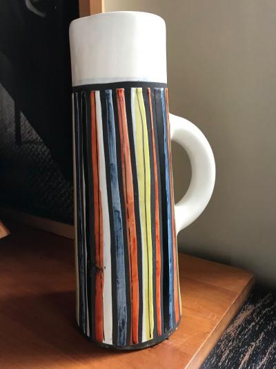 Roger Capron Ceramic Pitcher by Roger Capron France Vallauris 1950s