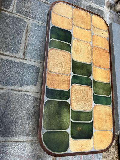 Roger Capron Ceramic Shogun coffee table by Roger Capron Vallauris 1970s